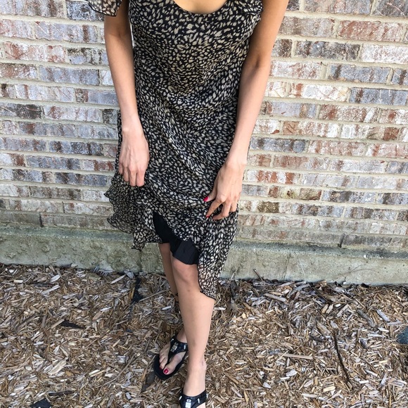 Silk handkerchief flutter sleeves asymmetrical - Picture 7 of 7